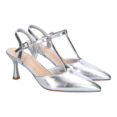Zapatos de Tacón Fino para Mujer, Elegantes, Punta Fina, Diseño Moderno con Tira en el Empeine