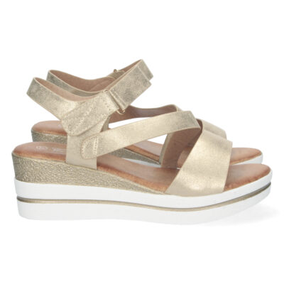 Sandalia de Cuña con Velcro para Mujer