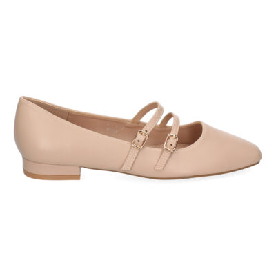 Zapato de Mujer tipo Bailarina Francesita con Elegante Diseño y Doble Cierre de Hebilla - Imagen 2