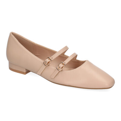 Zapato de Mujer tipo Bailarina Francesita con Elegante Diseño y Doble Cierre de Hebilla - Imagen 3