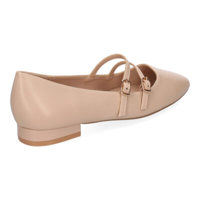 Zapato de Mujer tipo Bailarina Francesita con Elegante Diseño y Doble Cierre de Hebilla - Imagen 4