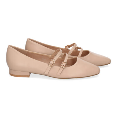 Zapato de Mujer tipo Bailarina Francesita con Elegante Diseño y Doble Cierre de Hebilla - Imagen 5
