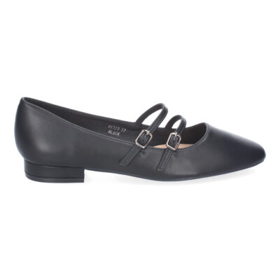 Zapato de Mujer tipo Bailarina Francesita con Elegante Diseño y Doble Cierre de Hebilla - Imagen 2