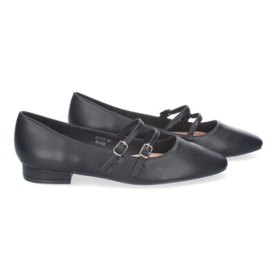 Zapato de Mujer tipo Bailarina Francesita con Elegante Diseño y Doble Cierre de Hebilla - Imagen 5