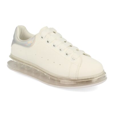 Sneakers para Mujer con Piso Transparente y Cordones - Imagen 2