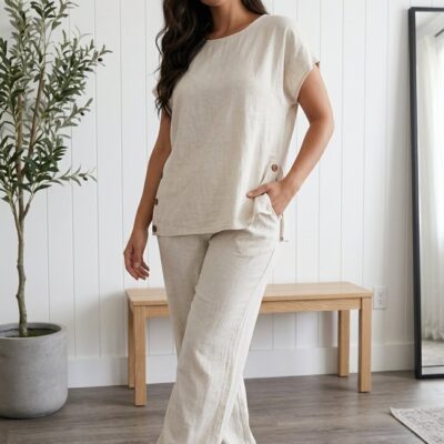 Conjunto Lino Natural Elegance