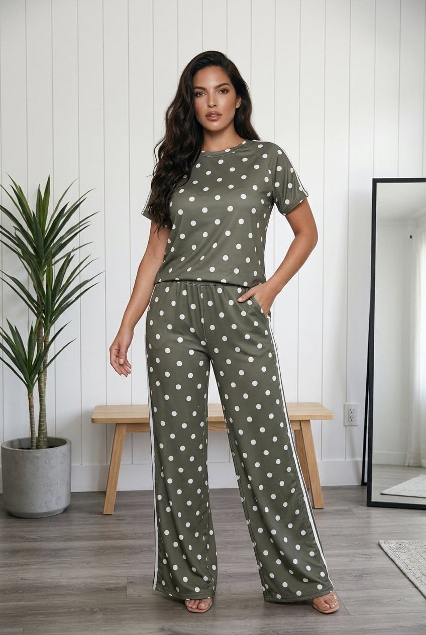 Conjunto Lounge Polka Dot